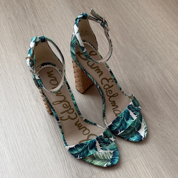 Sam Edelman Shoes - Sam Edelman Tropical Leaf Print Heels